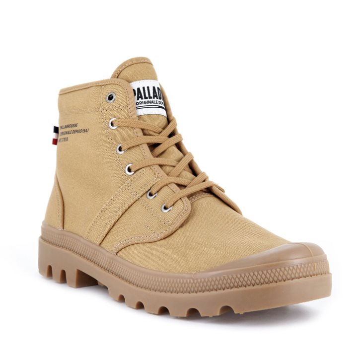 Palladium Pallabrousse Legion Men's Boots Khaki | UK N068-SDX